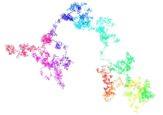 primes to 100000 with a turn-angle of 91 degrees