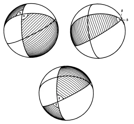 Area of Spherical Triangles