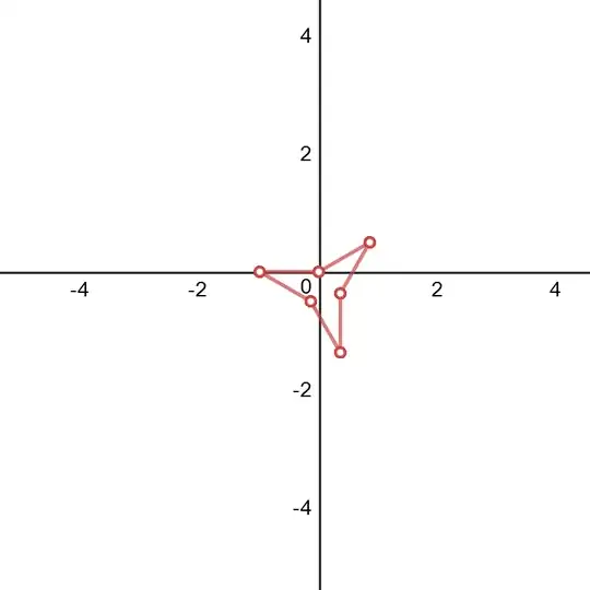 Three-pointed star containing the same line
