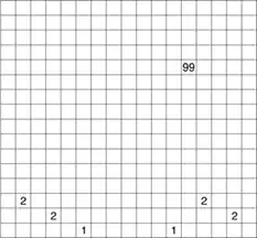 17x16 Nurikabe puzzle