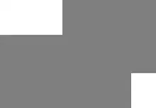 An oppositely bitten rectangle