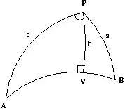 spherical trig diagram