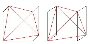 tetrahedron inside cube