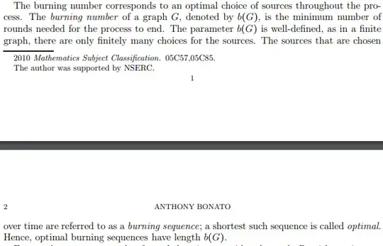 Burning number and burning sequence