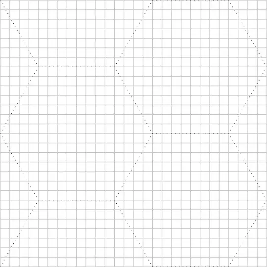 Optical illusion of mathematically impossible distorted honeycomb on square grid