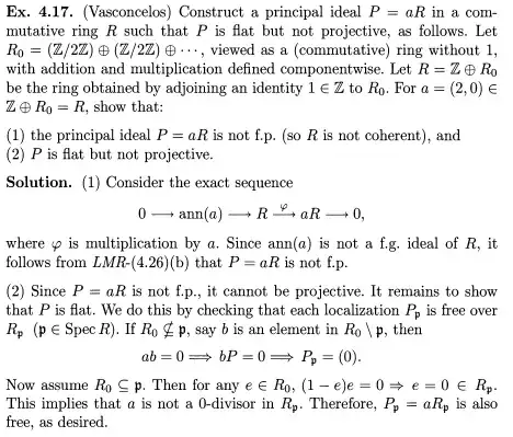 Vasconcelos's example