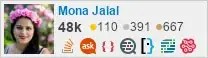 profile for Mona Jalal on Stack Exchange, a network of free, community-driven Q&A sites