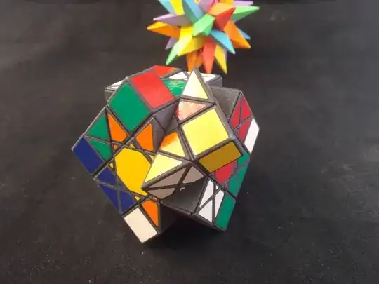 45 degree Rubik's Cube after two twists