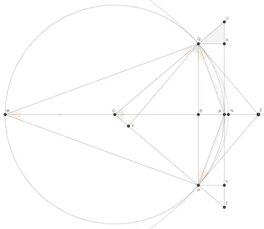 Using parabolic segments and a triangle to bound a circular sector.