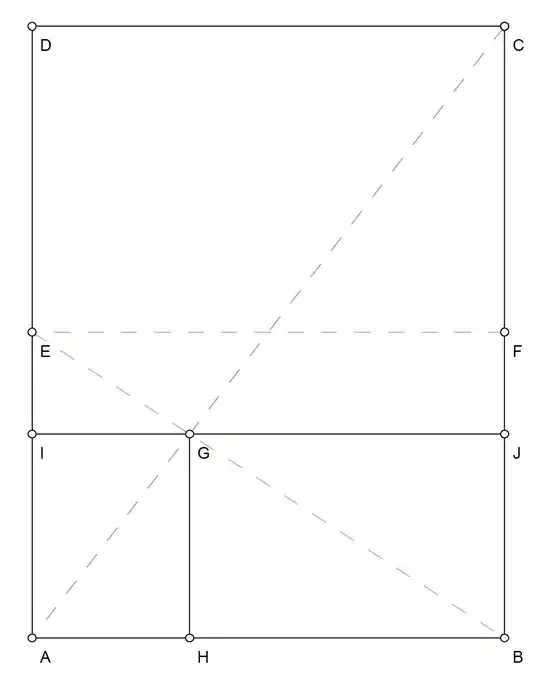 A piece of paper folded in half, then with two auxiliary folds made to allow for folding it in thirds.