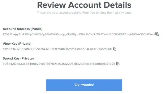 MyMonero review account details