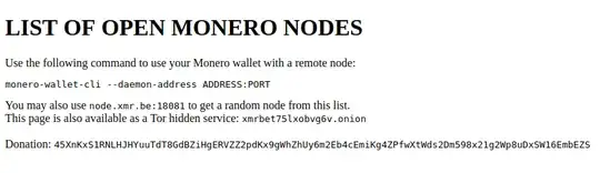 XMR.BE RPC open nodes