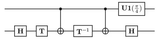 Decomposition of the controlled-SX gate using CNOT gates