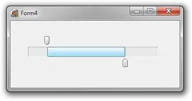 Screenshot of the TRangeSelector control