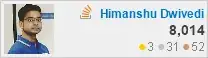profile for Himanshu Dwivedi on Stack Overflow, a network of free, community-driven Q&A sites