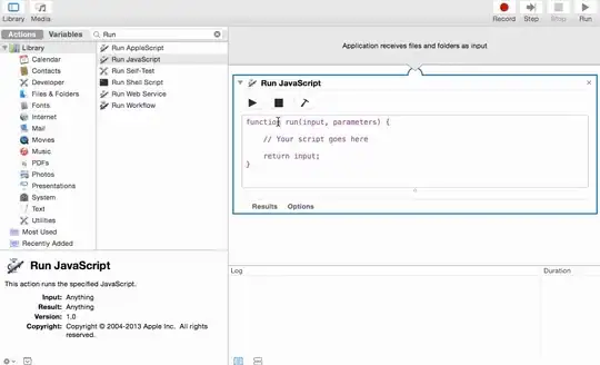 Drag the JS file into the workflow