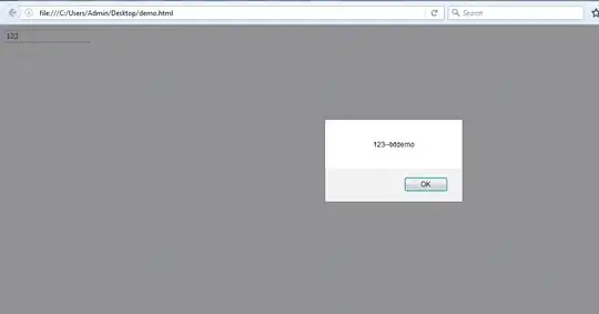 Output in the terminal for the insertion sort code