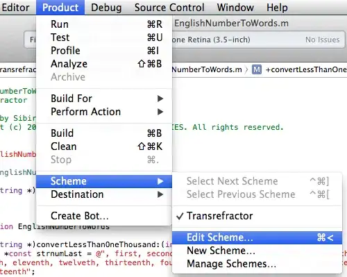 Product -> Scheme -> Edit Scheme