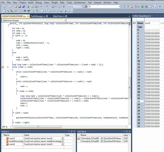 The size of points in legend