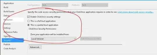Security Settings Snippet