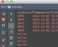 PyCharm run console output