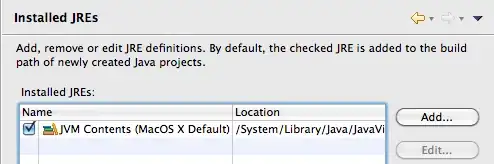 List of installed JREs