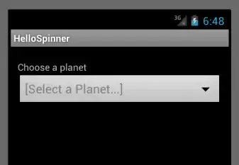 Initial nothing selected