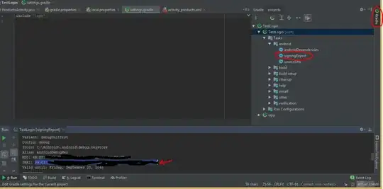 Click marked panel in Android studio