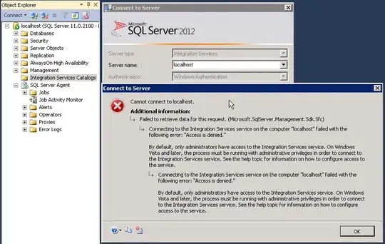 Screenshot with highlighted line and the modified address line