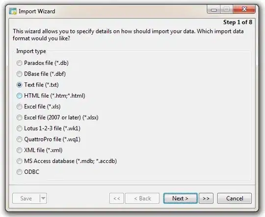My Test Project UI looks like this