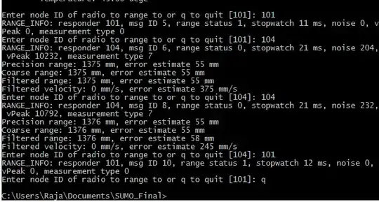 ranging and quitting the application