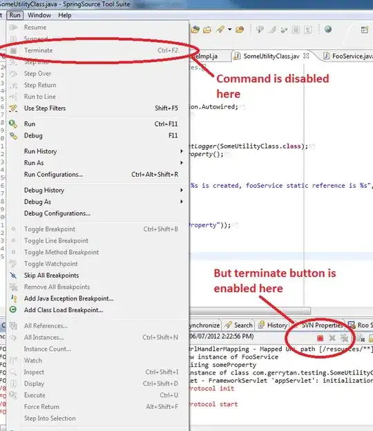 When running maven, console view terminate button is available but not on Run menu