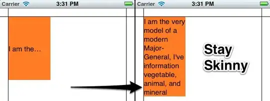 Correct label alignment by resizing the frame width