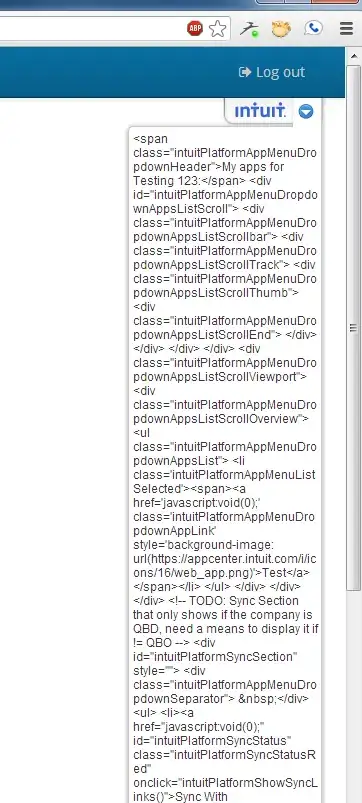 Blue dot menu code appears as string
