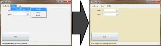 The text reflected about Y