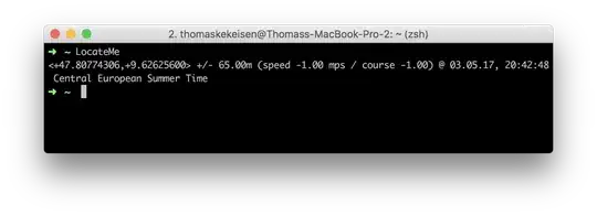 Screenshot of LocateMe