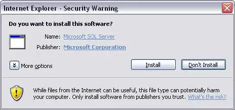 This image shows the error