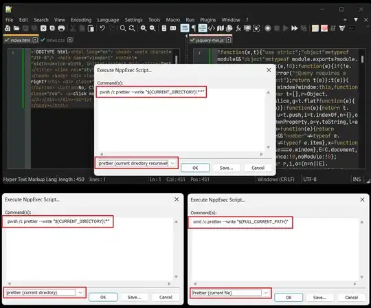 Executing Commands on NppExec