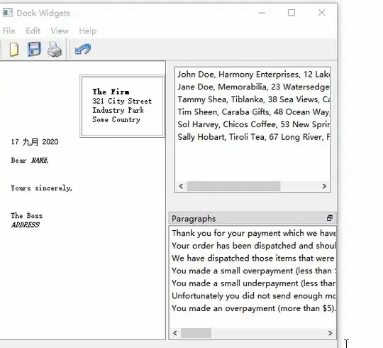 drag the edge of the panel to move