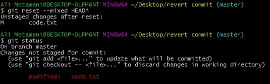 This is how it looks when I try to push the two views.