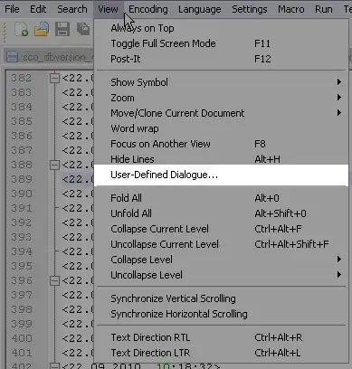 View Define your language