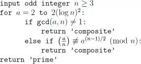 Solovay Strassen Derandomized Algorithm for Primality Test