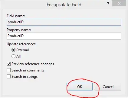 Warning dialog example