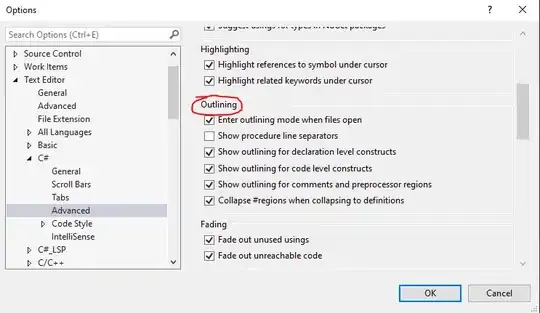Tools -> Options -> Text Editor -> C# -> Advanced -> Outlining