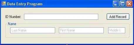 trying to make the image blur and text appear