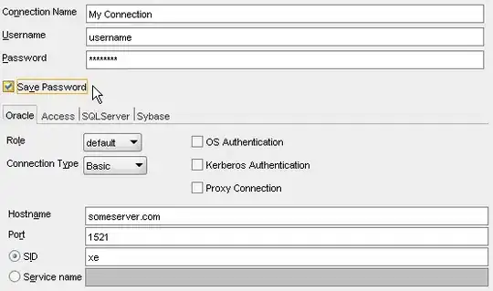 Oracle SQL Developer Connections