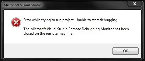 Error dialog