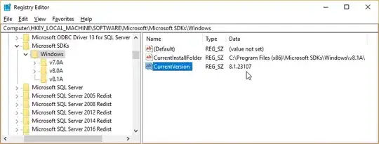 HKEY_LOCAL_MACHINE\SOFTWARE\Microsoft\Microsoft SDKs\Windows CurrentVersion