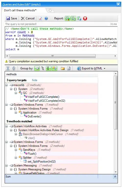 screenshot showing before button is pressed