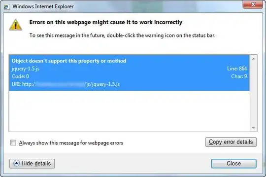 jquery error in IE 8
